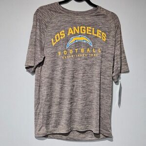Los Angeles Chargers Football‎ T Shirt NFL Fanatics Mens Gray Medium
